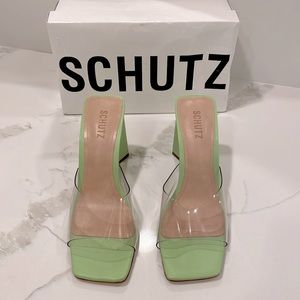 SCHUTZ | Lizah Heel - Lime Green | Size: 10